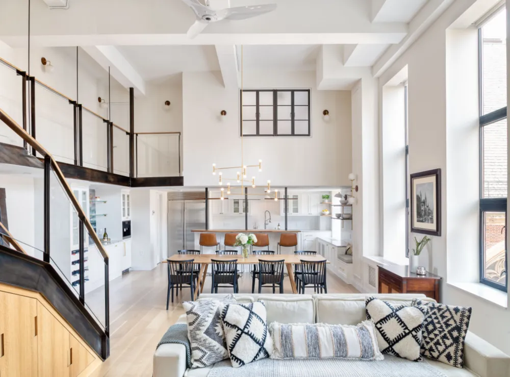 Upper West Side Duplexcombinatie - ruimte met dubbele hoogte