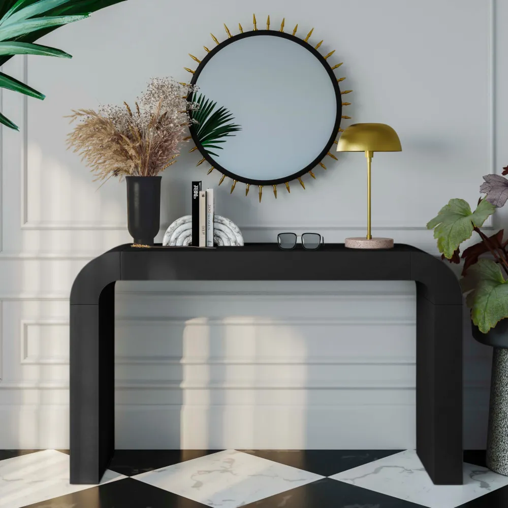 High Point Market: Hump Black Console di TOV Furniture