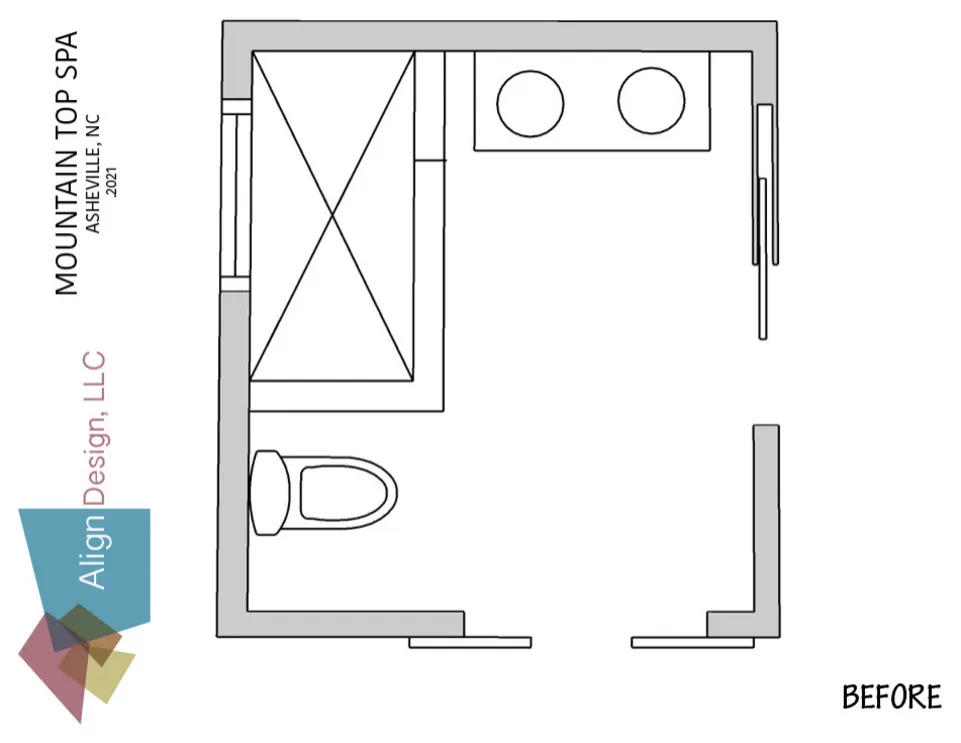 Spabadrum på bergstoppen