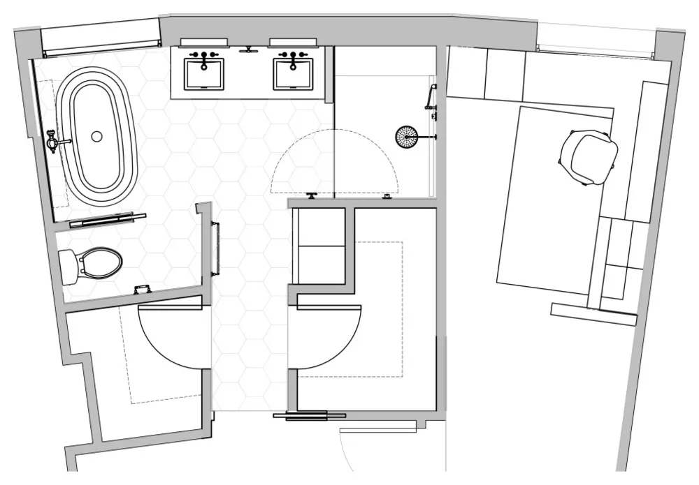 Rekonstrukce koupelny v májové ulici