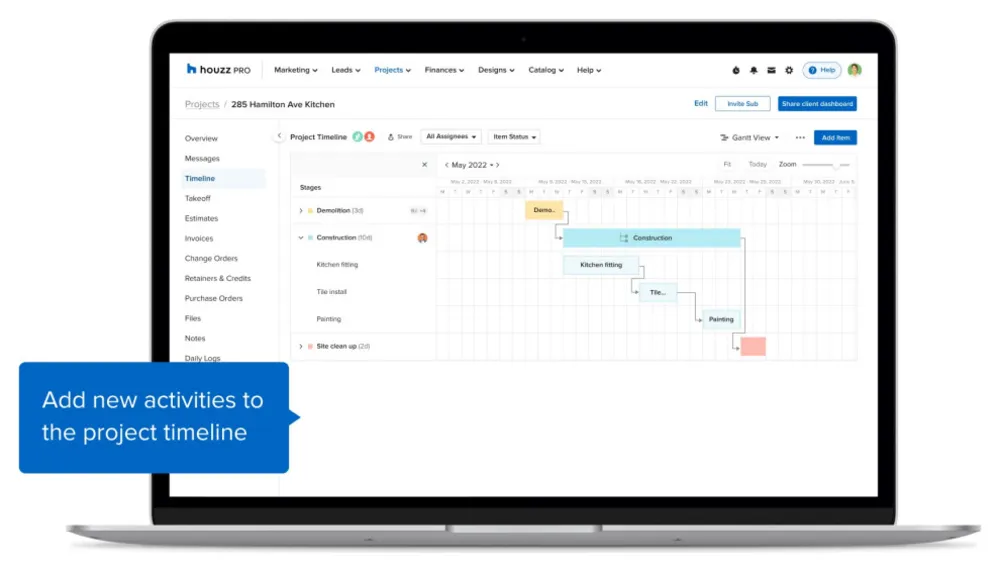 Presentazione di Servista Pro Timeline
