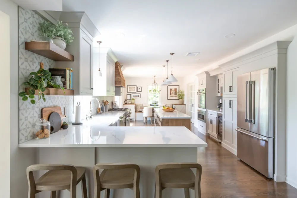 Varmt bondehuskøkken - Basking Ridge, NJ