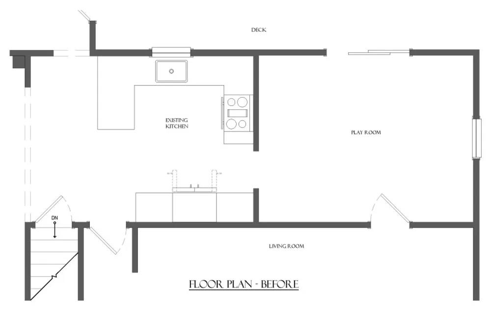 FØR - Varmt bondehuskøkken