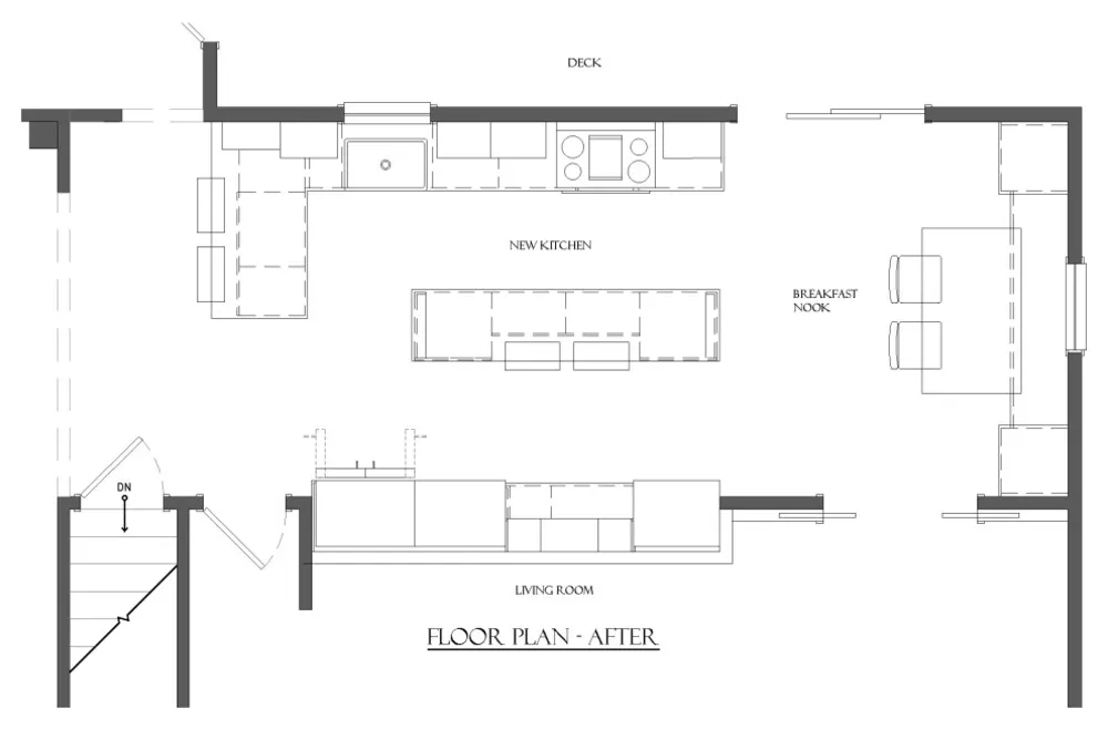 AFTER PLAN - Warm Farmhouse Kitchen