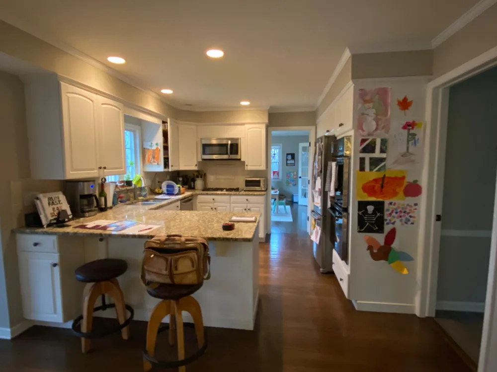 FØR - Varmt stuekøkken