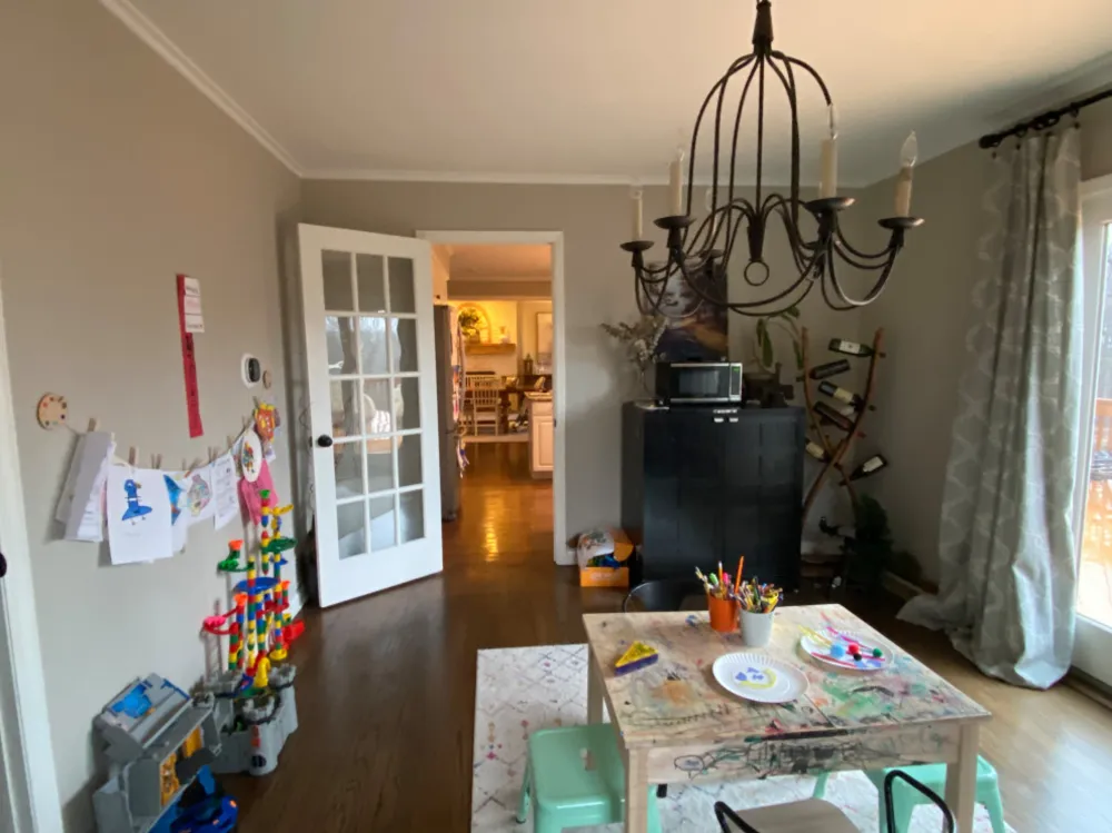 FØR - Varmt stuekøkken