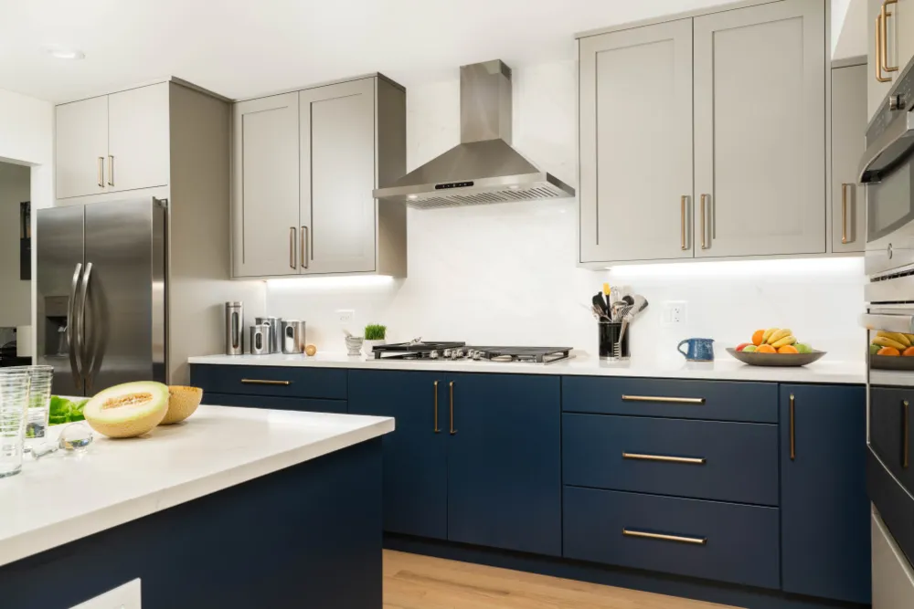 Przebudowa kuchni bez fug w Glenview