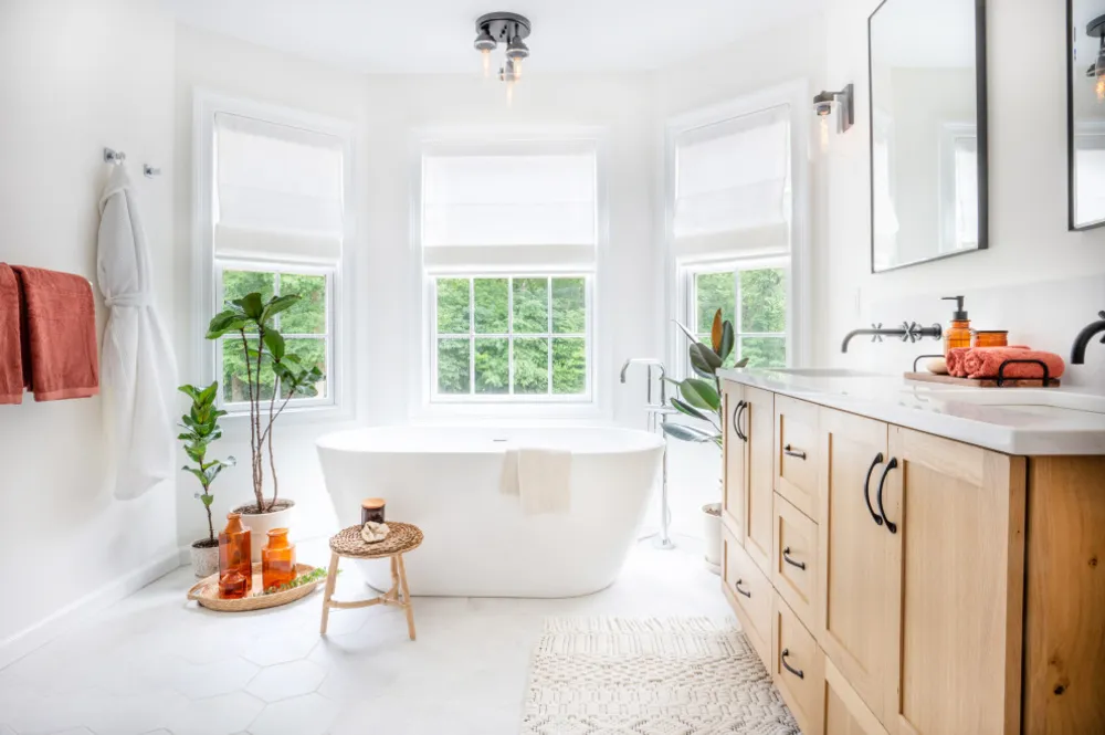 Amber Fresh Modern Farmhouse Podstawowa łazienka