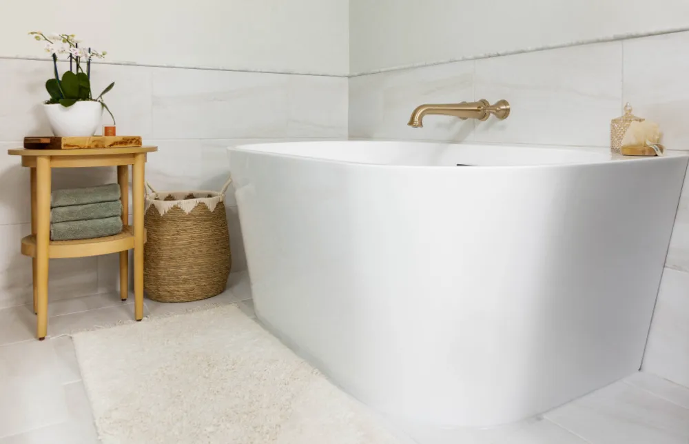 Sage Green Cabinet Master Bathroom Remodel