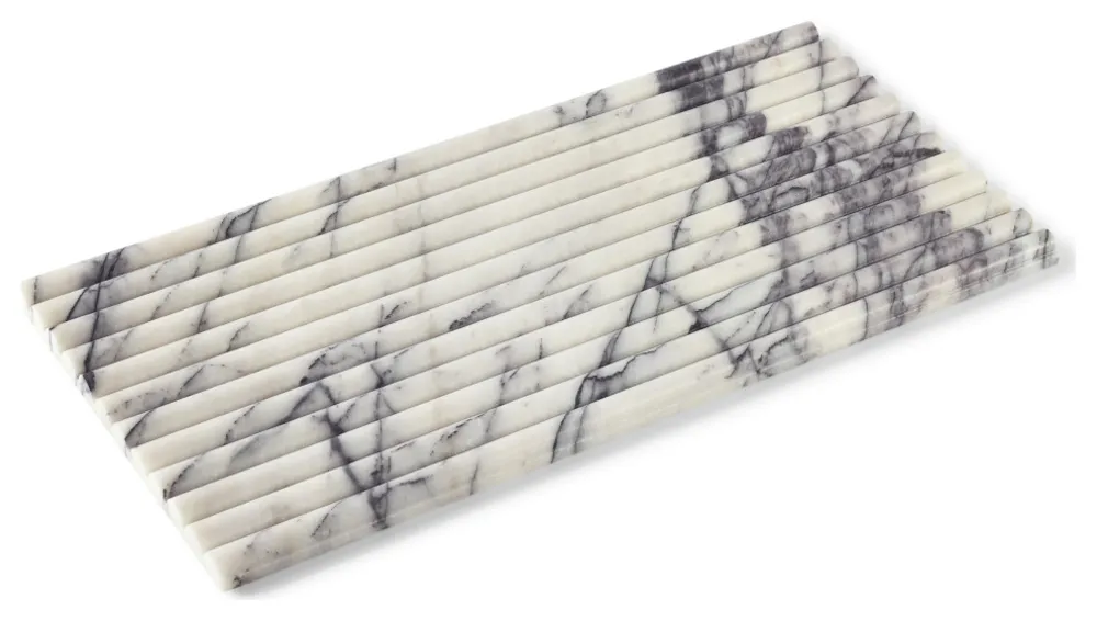 Ann Sacks Belcaro mramorová dlaždice v rýhovaném šeříku
