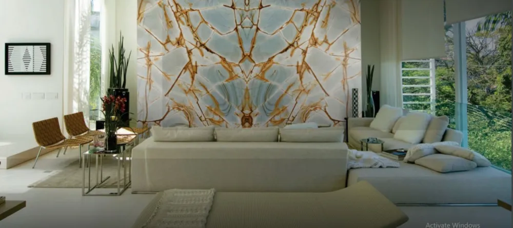 Caesarstone's Deep Blue Ocean quartzite