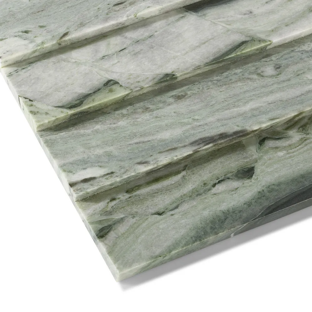 Ann Sacks Belcaro Nubo Verde plisovaná mramorová dlaždice