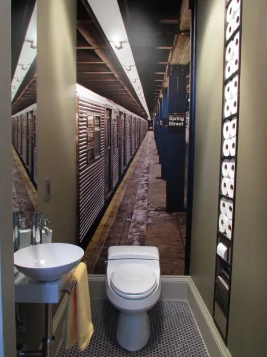 Portale per il bagno degli ospiti di New York