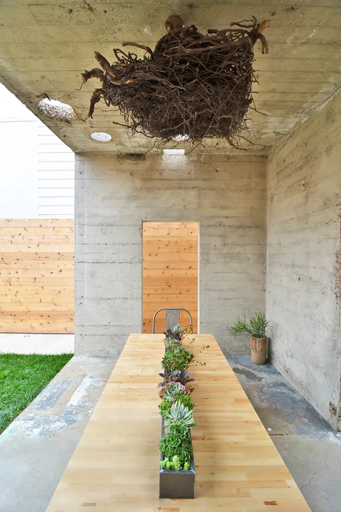 Et udendørs spisested skaber stille tid i hjertet af San Francisco