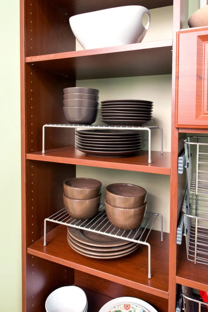 Scaffale per dispensa classica in ciliegio moderno