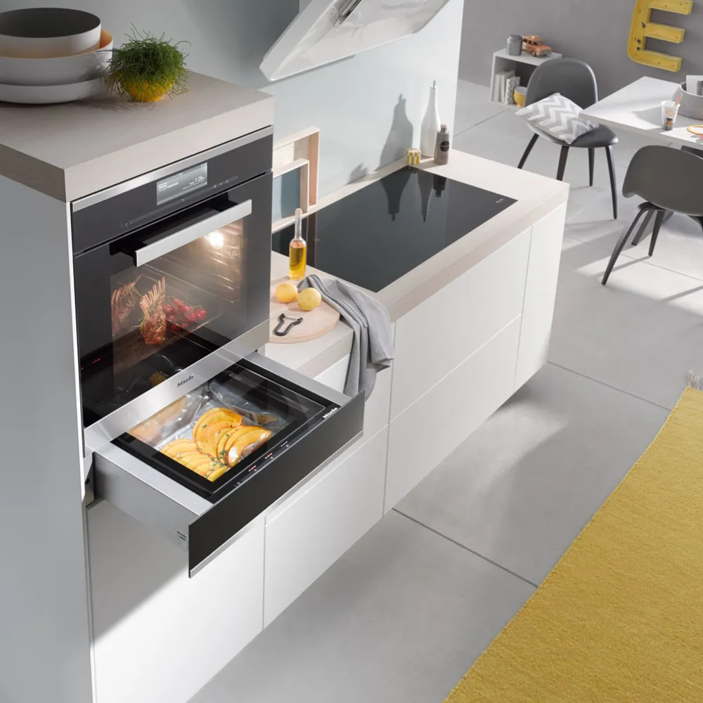 Cuisine avec tiroir sous vide