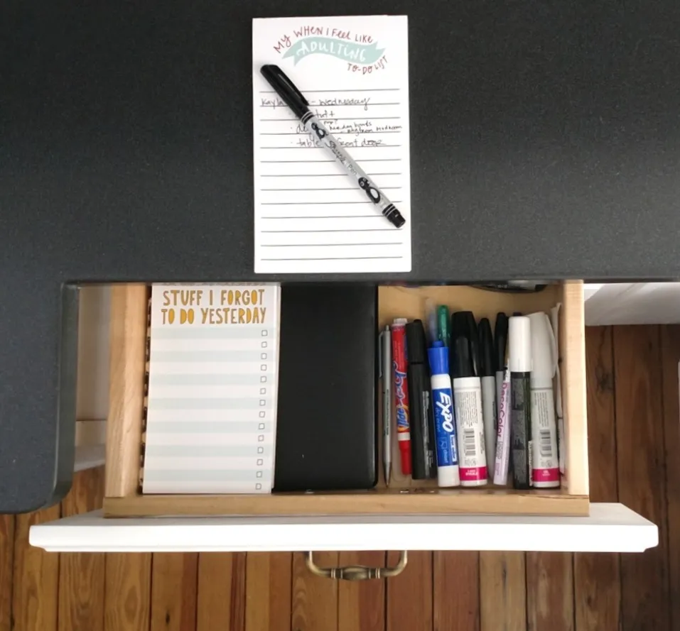 Organizzazione del cassetto spazzatura