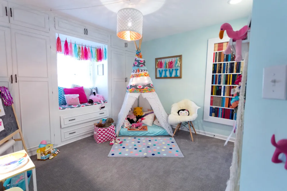 My Servista: Color and Whimsy in a Child's Play Space in Kansas